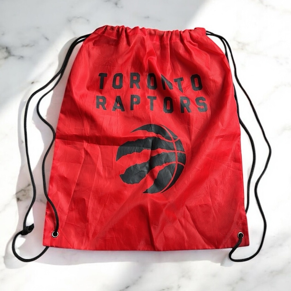 Toronto 🏀 Raptors Red Drawstring Bag